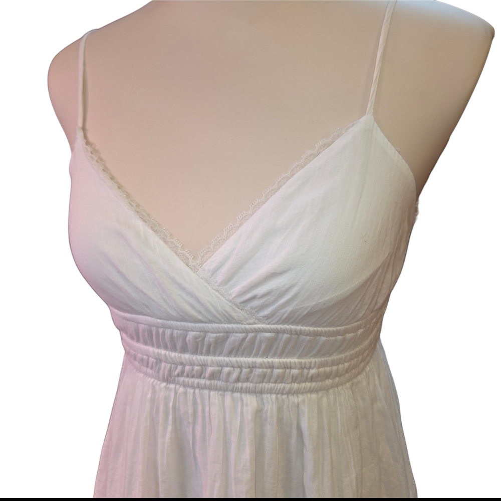 Kingston Boho Babydoll Mini Dress Spaghetti Strap Tunic Size XS - Picture 3 of 10